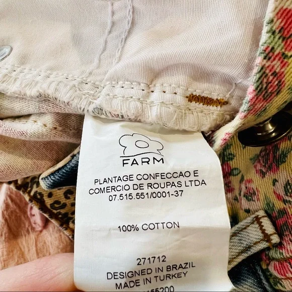 Farm Rio Floral Denim Shorts - Picture 13 of 13